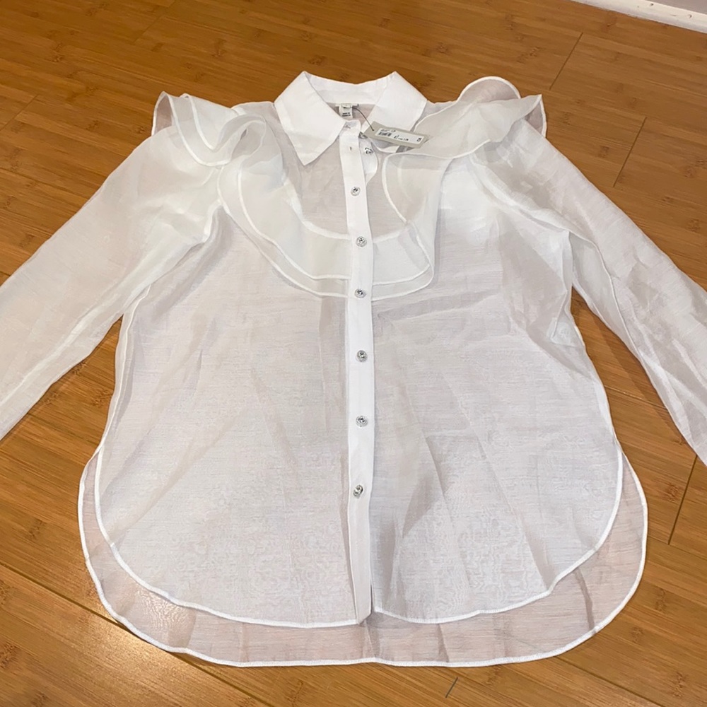 Women’s Size 8 White River Island Blouse